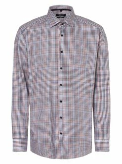 Aktion 🥰 Bekleidung Andrew James Hemd In Blau Orange Günstig Kaufen 👏