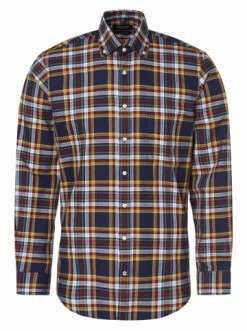 Aktion 😀 Bekleidung Andrew James Hemd In Marine Mehrfarbig Günstig Kaufen 💯