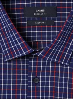 Aktion 🔥 Bekleidung Andrew James Hemd In Marine Rot Günstig Kaufen ✨ -Andrew Verkaufsladen andrew james hemd in marine rot 2