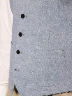 Schlussverkauf 🤩 Bekleidung Andrew James Weste Mit Leinen-Anteil William In Hellblau Günstig Kaufen 🌟 -Andrew Verkaufsladen andrew james weste mit leinen anteil william in hellblau 3